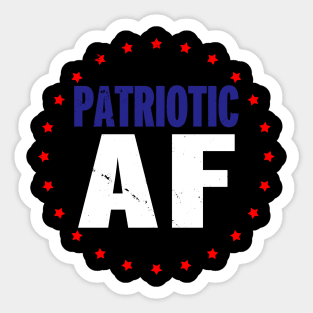 4th of July Patriotic American USA Sticker